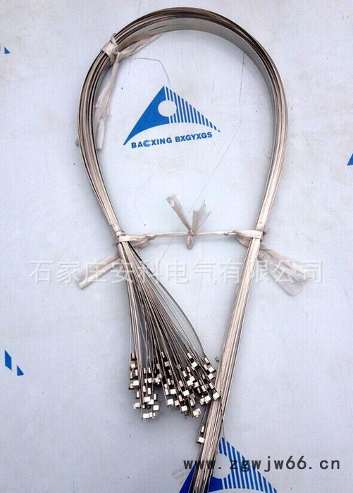 电力标识牌专用扎带 搪瓷牌绑带 电线杆标牌扎带 不锈钢抱箍1图2