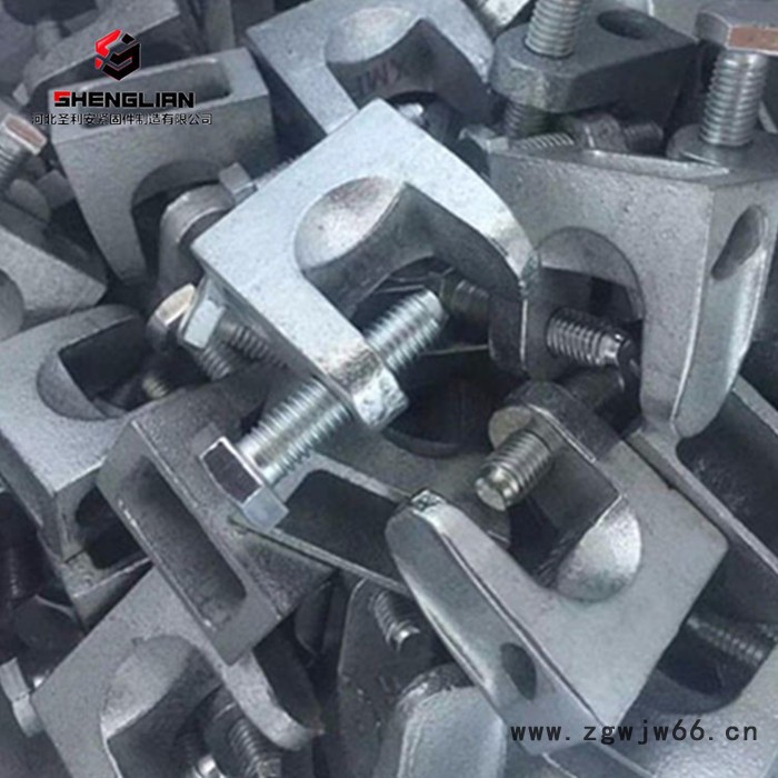 圣利安铸铁老虎夹18/20/25/35/45 开口老虎卡 工字钢虎口卡 c型钢卡箍 光伏配件图3