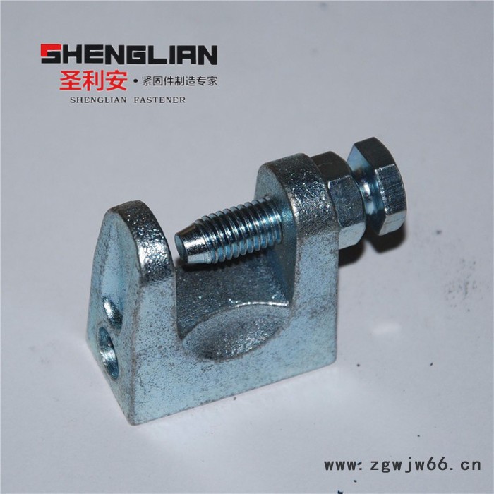 圣利安铸铁老虎夹18/20/25/35/45 开口老虎卡 工字钢虎口卡 c型钢卡箍 光伏配件图6