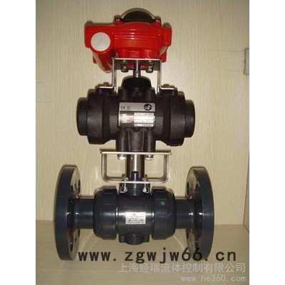 供应经瑞PN40JR30气动塑料卡箍球阀PN40