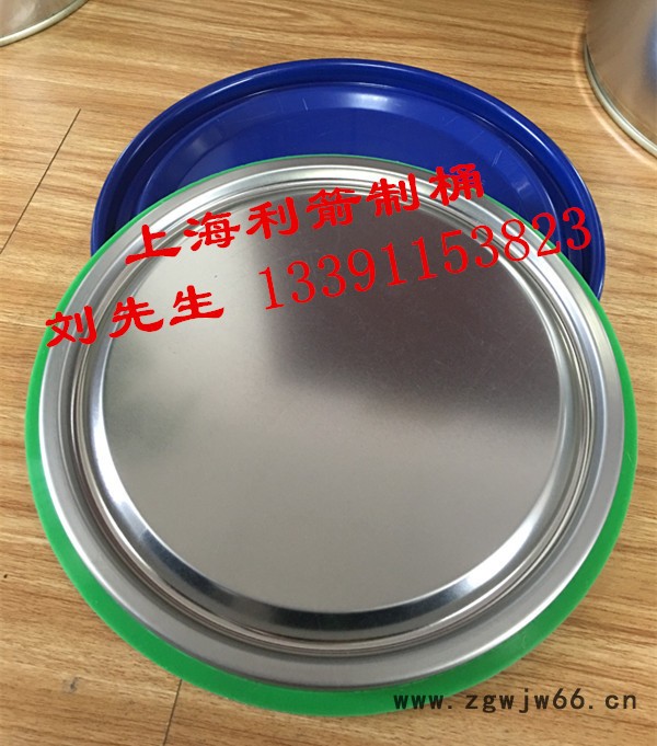 20L深冲盖直身桶 开口抱箍桶 铁桶 深冲盖抱箍桶 上海利箭制桶图3