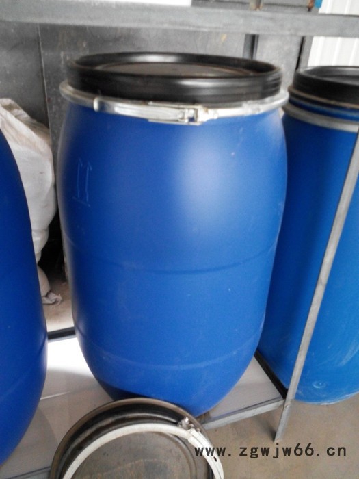 专业生产120升塑料桶铁抱箍桶化工桶120L120公斤价格实惠 质量保障图7