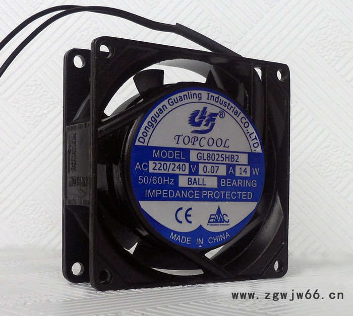 轴流风机8025散热风扇220V低噪音80*80*25工业小风扇8cm滚珠全铜图2