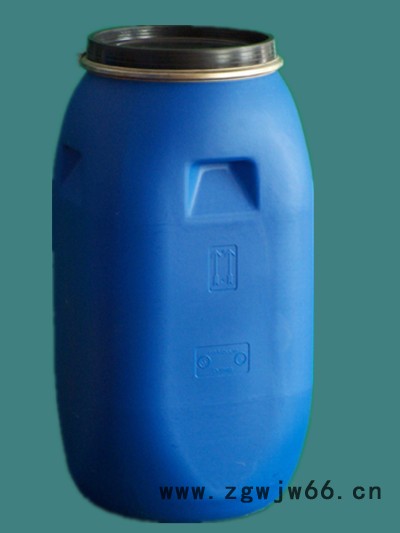 **】100升铁箍塑料桶100公斤化工用包抱箍桶100L千克铁卡子桶 密封桶图2