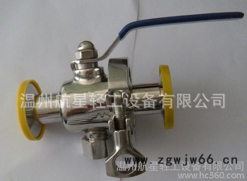 卫生级无滞留球阀，卫生级卡箍式球阀图2