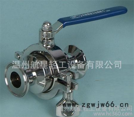 卫生级无滞留球阀，卫生级卡箍式球阀图3