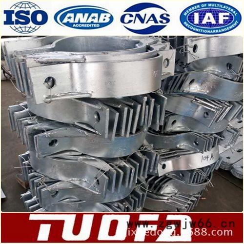 河北拓发60*6  80*8  拉线抱箍 加强抱箍 扁铁抱箍 加工定制  质量保证图5