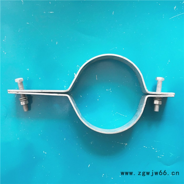 电线杆水泥杆抱箍 直径DN120 Q235热镀锌扁钢抱箍 5*50型材图2