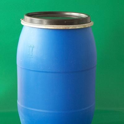 直销120L公斤铁箍塑料桶125升大口抱箍桶周转桶化工包装桶