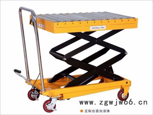 福缘 电动液压平台 移动式平台车 脚踏液压升降平台车 滚珠液压平台车图4