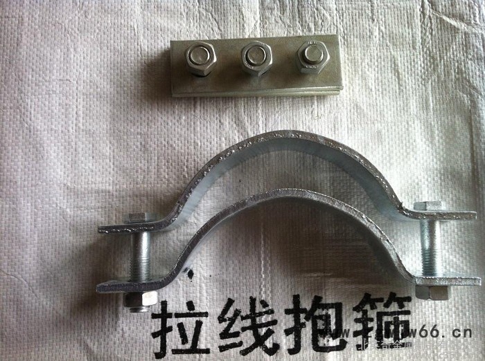 供应热镀锌164拉线抱箍 U型抱箍 卡箍  拉线棒图2