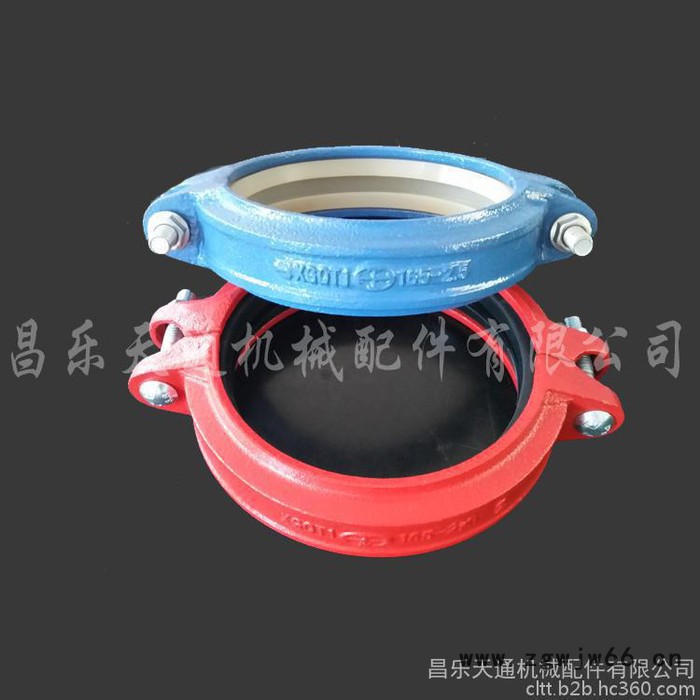 潍坊消防管件钢性卡箍抱箍 各种DN165钢卡  盲片图3