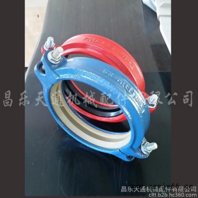 潍坊消防管件钢性卡箍抱箍 各种DN165钢卡  盲片