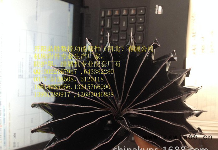 制作无锡滚珠丝杠丝杆伸缩防护罩油缸防尘套气缸护罩图2