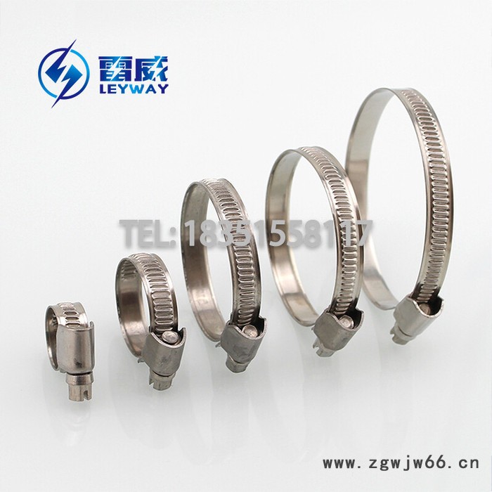 德式喉箍 不锈钢卡箍 全钢水管管箍 半钢通信抱箍 201 304 316 带宽9mm/12mm图8
