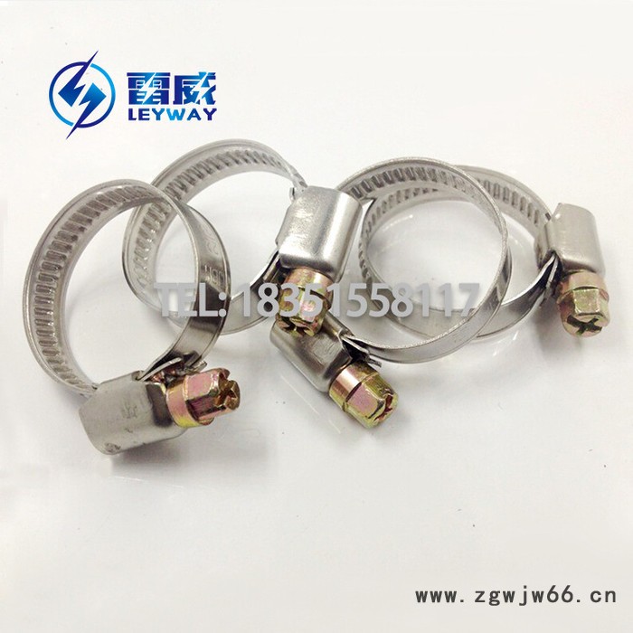 德式喉箍 不锈钢卡箍 全钢水管管箍 半钢通信抱箍 201 304 316 带宽9mm/12mm图2