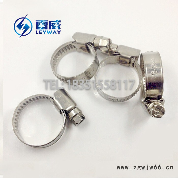 德式喉箍 不锈钢卡箍 全钢水管管箍 半钢通信抱箍 201 304 316 带宽9mm/12mm图3