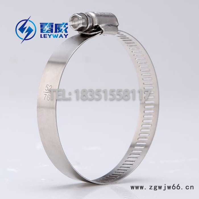 厂家供应不锈钢美式卡箍喉箍 4分13--19洗车水管煤气花园水管卡子 全钢宽12MM抱箍 201 304 316图5