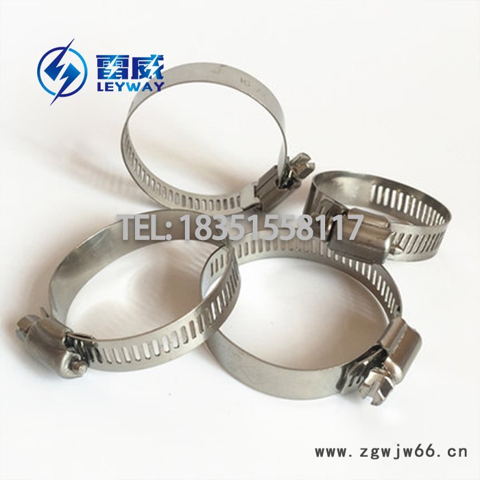 厂家供应不锈钢美式卡箍喉箍 4分13--19洗车水管煤气花园水管卡子 全钢宽12MM抱箍 201 304 316图2