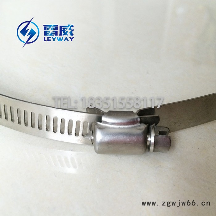 厂家供应不锈钢美式卡箍喉箍 4分13--19洗车水管煤气花园水管卡子 全钢宽12MM抱箍 201 304 316图7