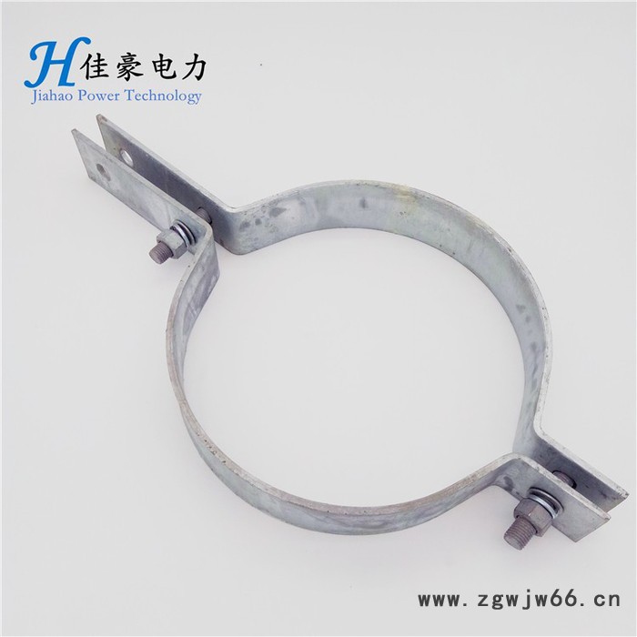 厂家定做 光缆抱箍 杆用紧固夹具 镀锌抱箍 铁附件图2