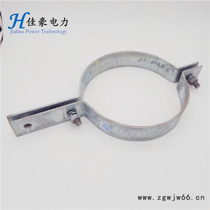 厂家定做 光缆抱箍 杆用紧固夹具 镀锌抱箍 铁附件图3