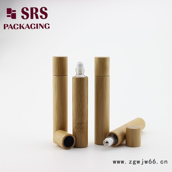 圣瑞斯**10ML毛竹玻璃滚珠瓶精油分装瓶**毛竹制品香水瓶批发价优图4