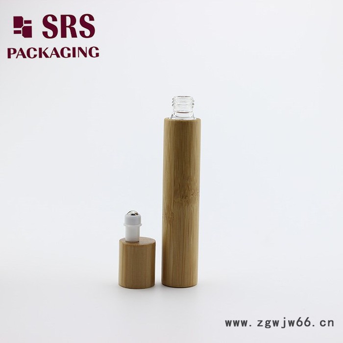 圣瑞斯**10ML毛竹玻璃滚珠瓶精油分装瓶**毛竹制品香水瓶批发价优图2