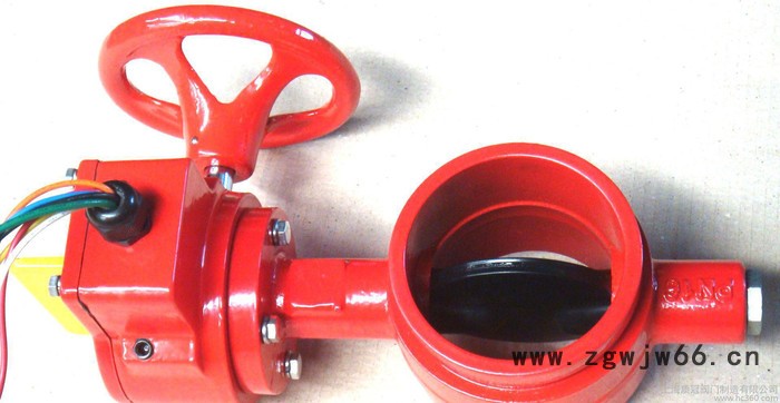 卡箍蝶阀，球体，球板包EPDM胶，信号头