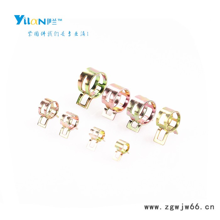 YILAN/伊兰Q673B全规格弹性卡箍水管卡子镀锌抱箍图3