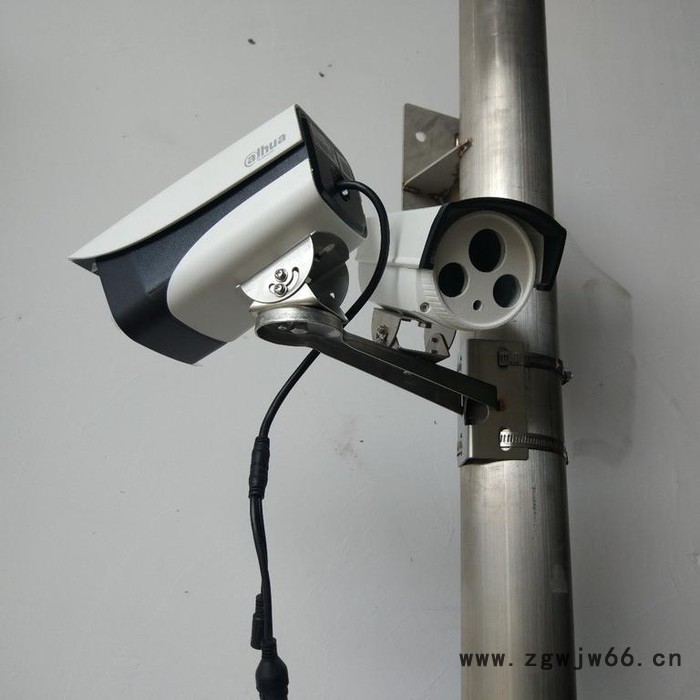 为安祥 不锈钢监控抱箍加长支架电线杆旋转室外摄像机防腐万向节鸭嘴头 不锈钢监控支架