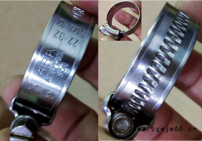 [原装] 瑞典ABA卡箍 抱箍 喉箍 (不锈钢S40 306、蓝带S20）图2