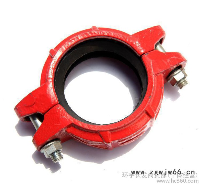 ** **价廉 沟槽钢性卡箍 沟槽管件 消防管件 型号图2