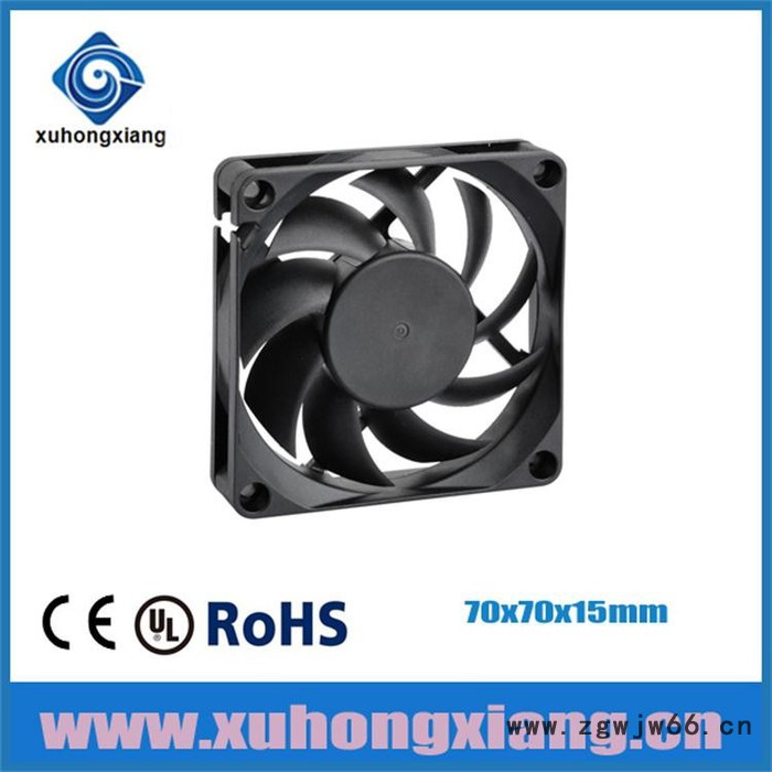 散热风扇工厂批发定做7015含油轴承 双滚珠直流风扇笔记本电脑风扇机械设备风扇图4