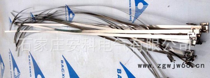 电厂杆号牌扎带 电线杆专用扎带 电力标识牌绑带 不锈钢抱箍图2
