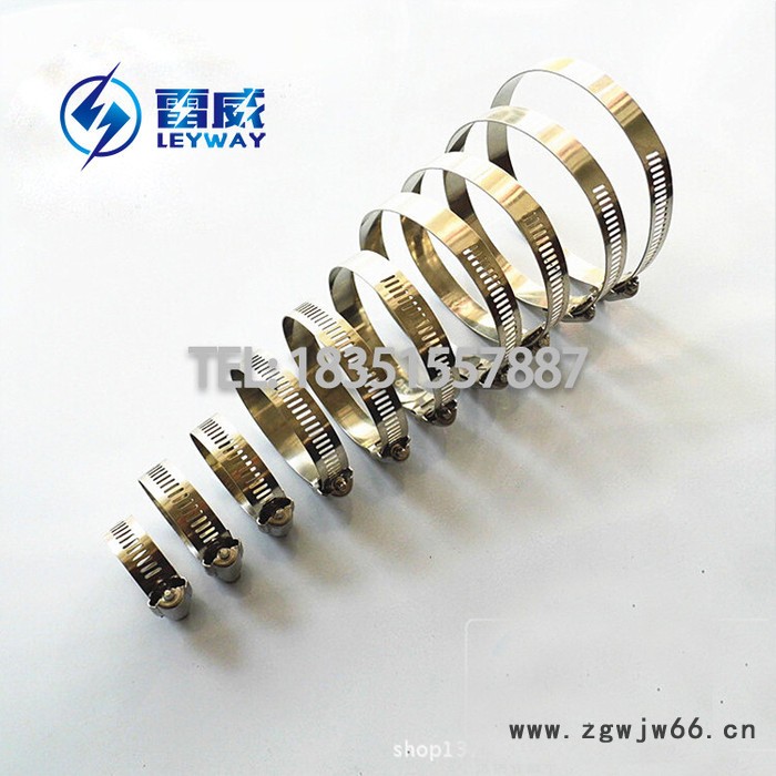 供应不锈钢系类喉箍 美式喉箍 卡箍 通风管抱箍 201/304/316全钢图5