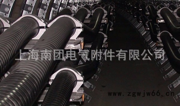 厂家南团直销铝合金电缆固定夹 35-50单芯电缆抱箍 JGHD电缆夹具 高压电力金具 砂型铸造铝合金加工 铝合金电缆夹具图3