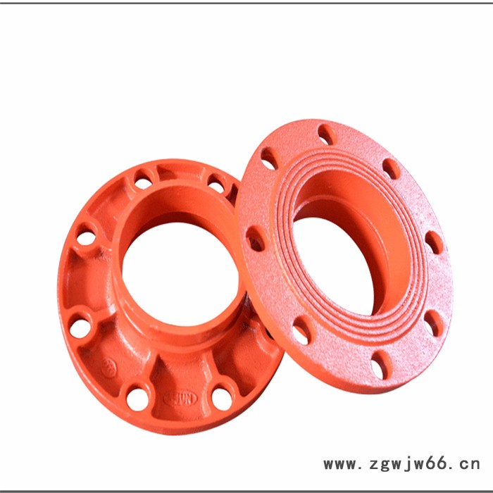 供应红色消防工程沟槽管件卡箍接头 消防水管管卡DN150图2