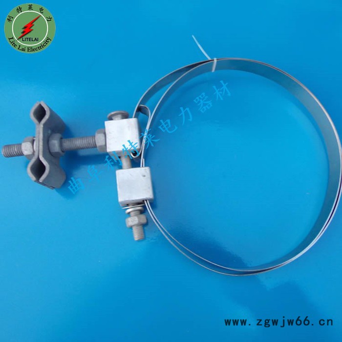 供应杆用引下线夹光缆引下夹具抱箍型引下夹具图2