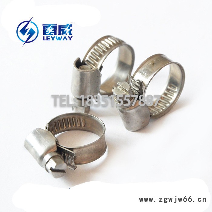 201/304/316 不锈钢德式喉箍全钢 半钢德式卡箍 管道抱箍 管卡 9mm带宽图5