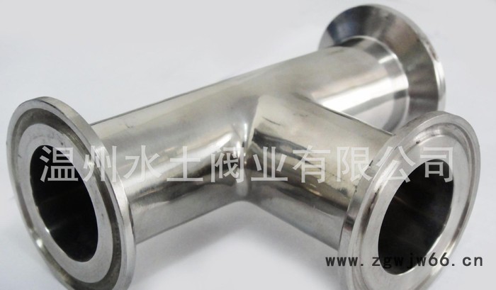 304 316不锈钢卫生级快装卡箍式三通 食品级 内外镜面抛光三通图2