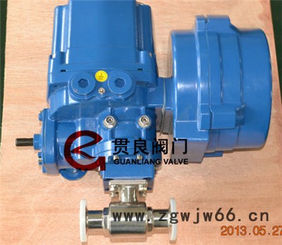 防爆电动卫生级球阀，电动卫生级卡箍球阀