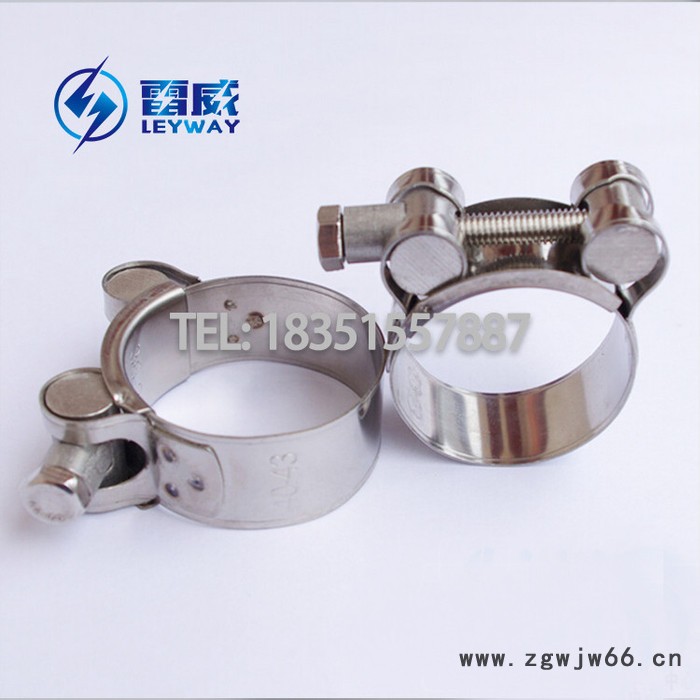 201/304不锈钢强力喉箍  欧式强力卡箍 T型抱箍 管束图6