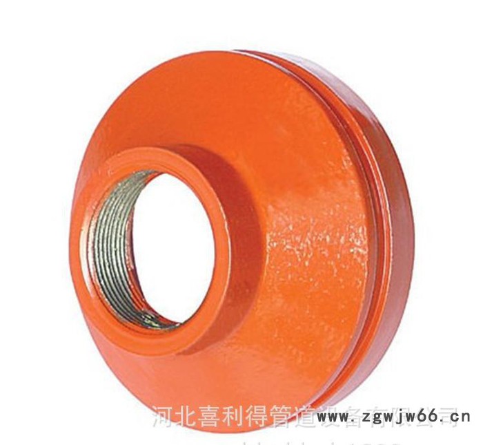 河北生产沟槽管件，22.5度沟槽弯头，沟槽卡箍图2