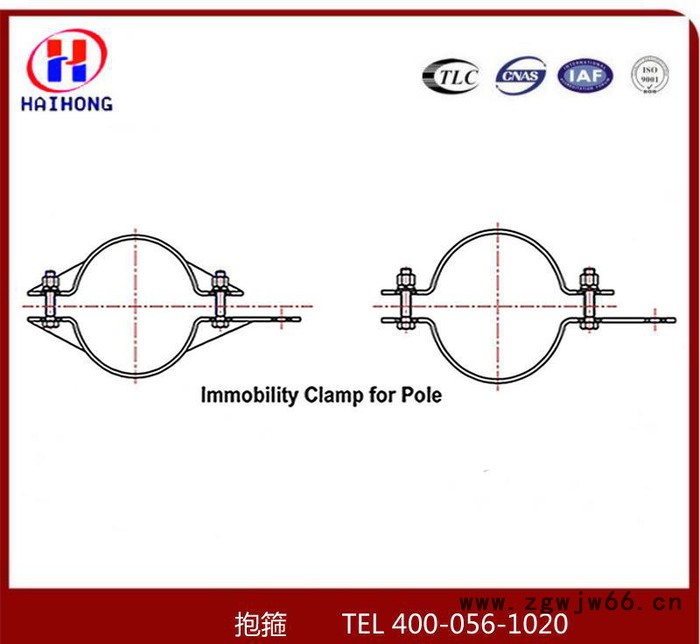 光缆金具 来样加工定制铁附件 预绞丝 电力用抱箍图2