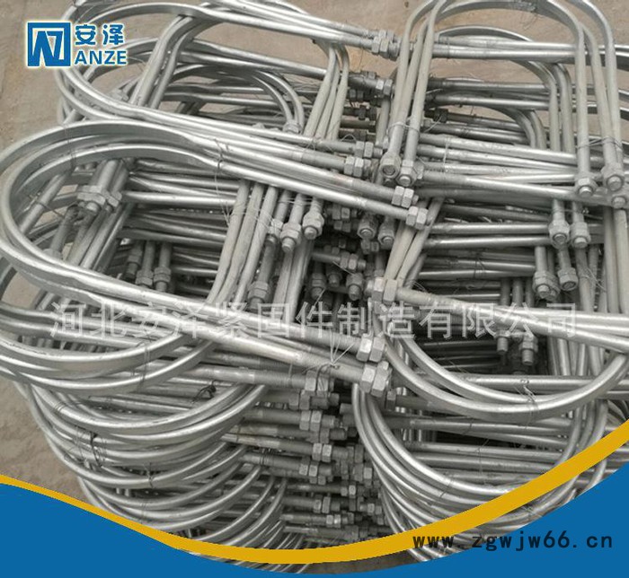 现货销售热镀锌材质U型电力抱箍加工定制型号u型螺丝图2