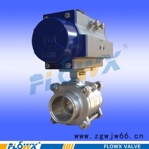 FLOWX/弗雷西FPS200 意大利气动卡箍球阀侧面