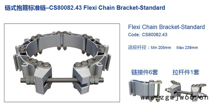 供应 链式抱箍 灵动 天线支架 抱杆 RRU 单管塔  5G设备图1