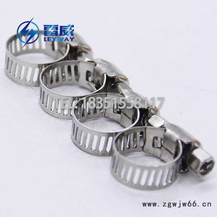 小美，中美，大美式喉箍 304全钢卡箍 201半钢抱箍 不锈钢管箍 洗车水管煤气花园水管卡子 抽带式管束 迷你卡子箍图3