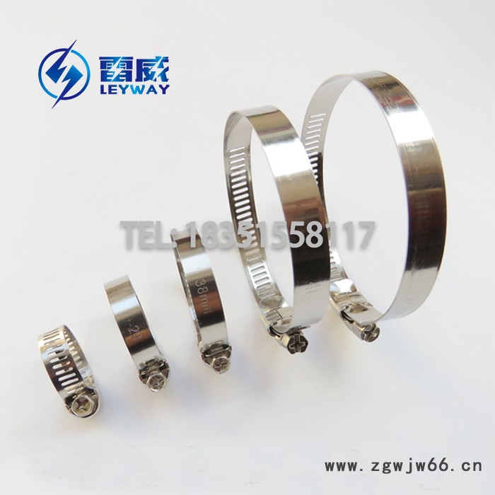 小美，中美，大美式喉箍 304全钢卡箍 201半钢抱箍 不锈钢管箍 洗车水管煤气花园水管卡子 抽带式管束 迷你卡子箍图5